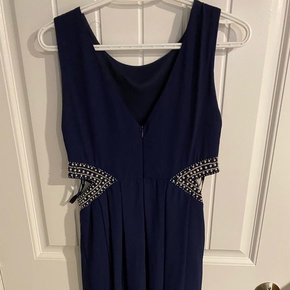 Navy Dress with Silver Beading - Picture 2 of 2